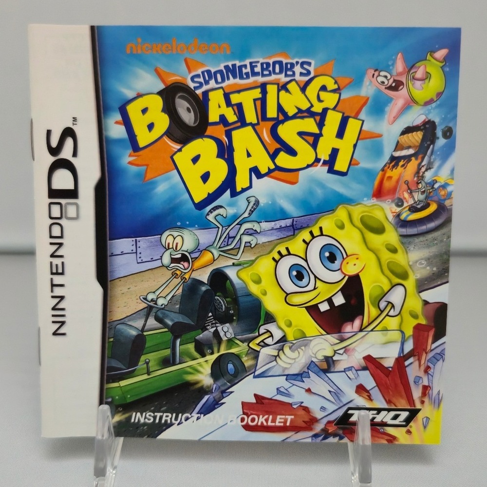 Spongebobs Boating Bash - Nintendo DS 2010 - Complete CIB W/ Manual Tested - Picture 5 of 10